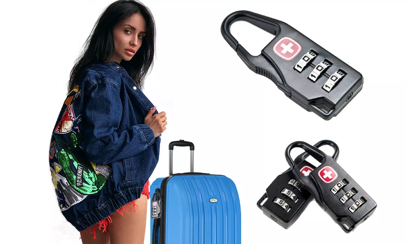 3 Digit Luggage Password Code Lock For Travellers - Primary Image