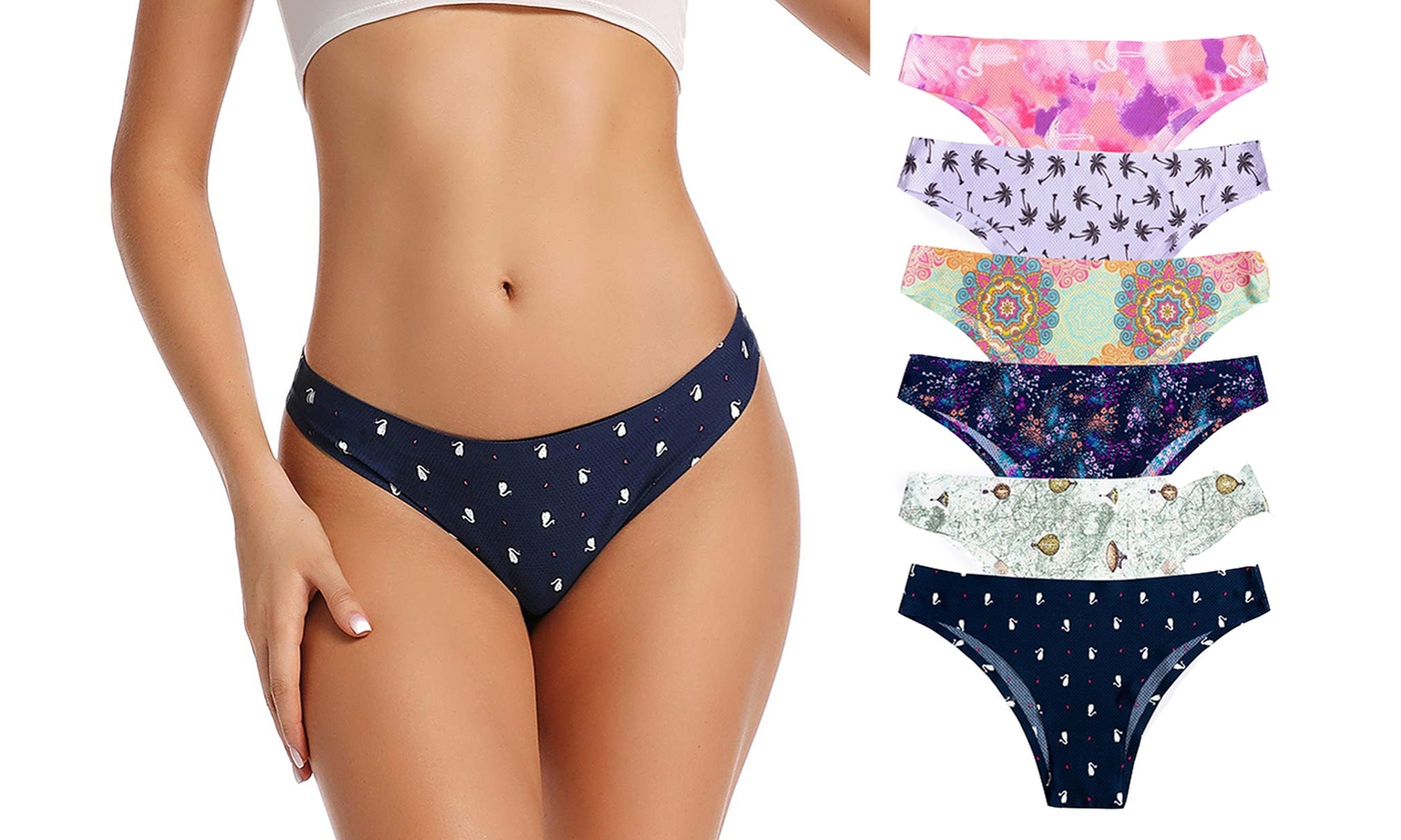 4 Pack Womens Sexy G-string Thongs T-back Underwear Panties Lingeries Sleepwear