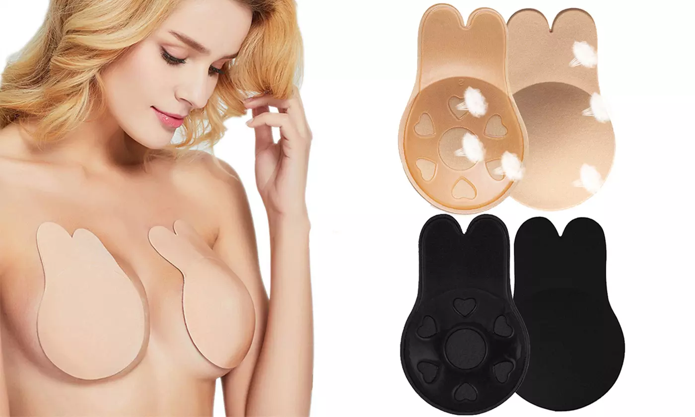 Adhesive Bra Strapless Bras Invisible Lift Backless Sticky Bra for Women - Primary Image