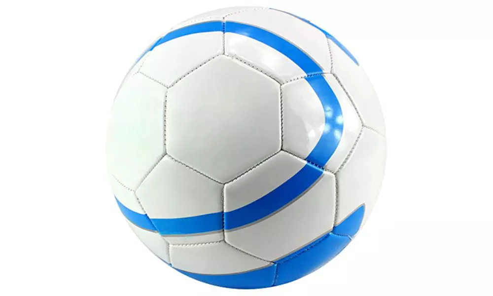 Sport Traditional Sewn Stars Children's Kid's Toy Soccer Ball (White) - Second Medium