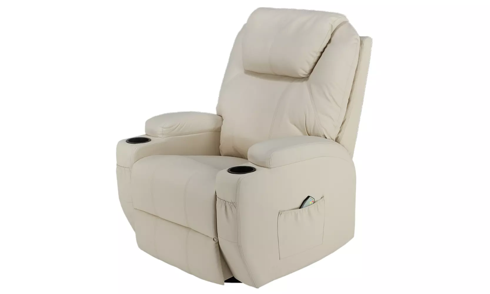 Homegear Recliner Chair with 8 Point Electric Massage and Heat Cream - Primary Image