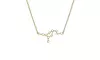 Virgo Zodiac Constellation Gold Plated Pendant Necklace 16 Inches