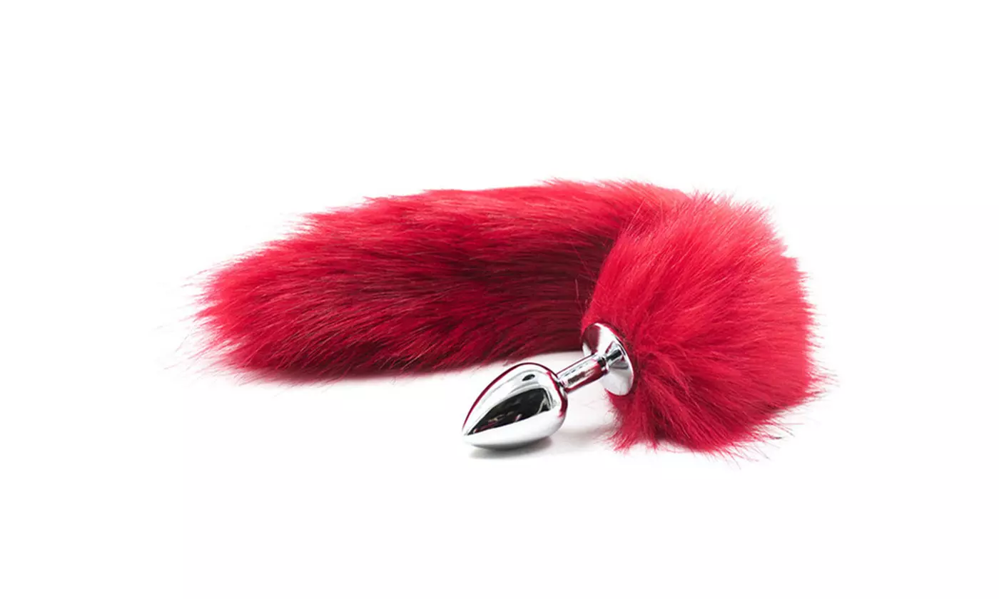 Aluminum Alloy Fox Tail Anal Plug Insert Sexy Toys Adult Cosplay