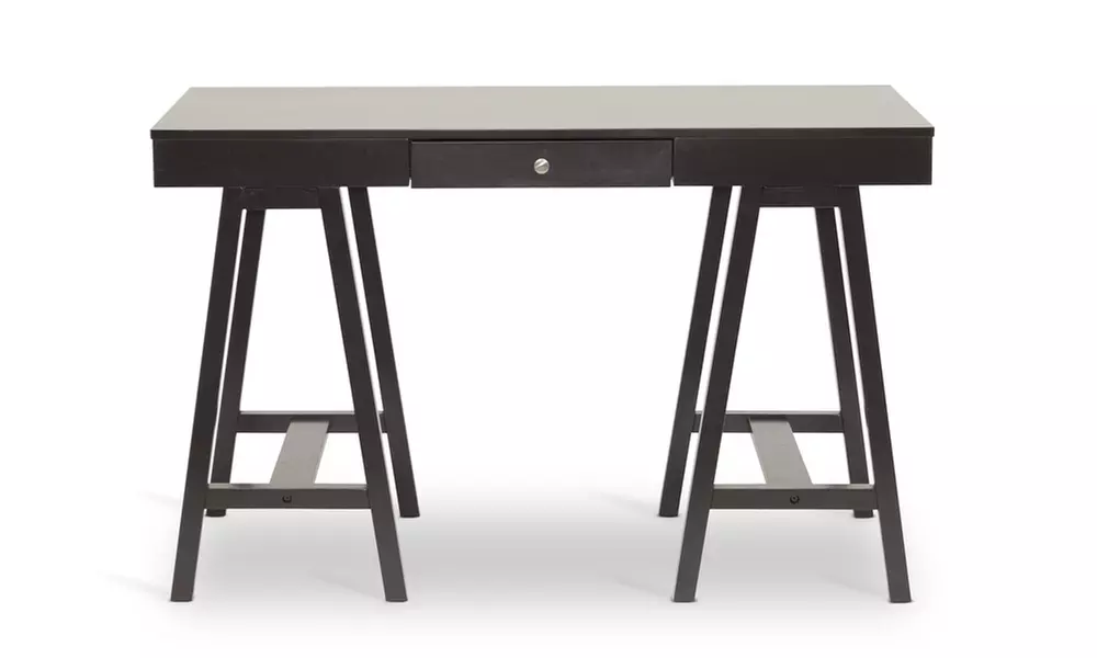 Arvada Dark-Brown Modern Writing Desk - Primary Image