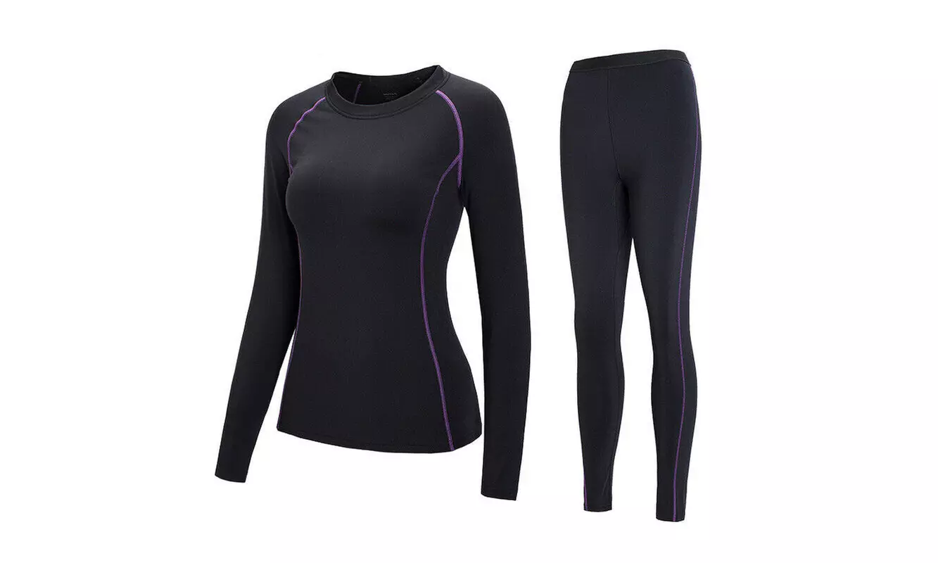 Women Thermal Underwear Set Quick Dry Breathable Thermo Warm Long Johns Outdoor