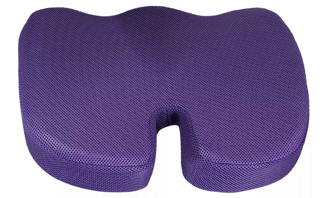 NewHome Memory Foam Seat Cushion for Coccyx, Sciatica & Back Support