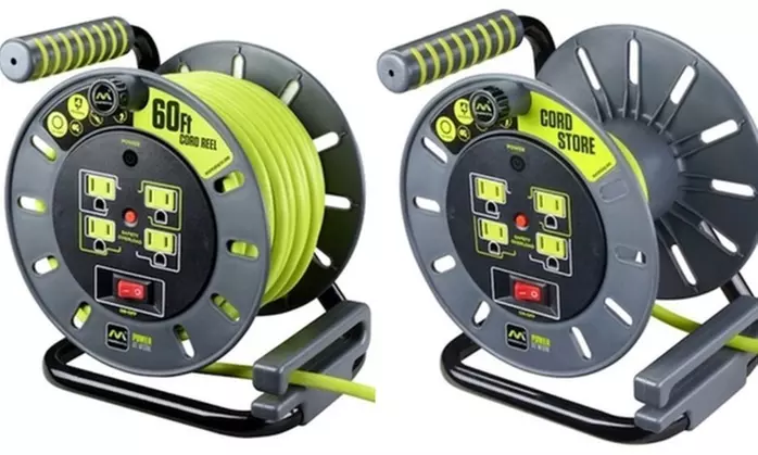 Masterplug Extension Cord Reels  (40', 60', or 80' Cord) - Primary Image
