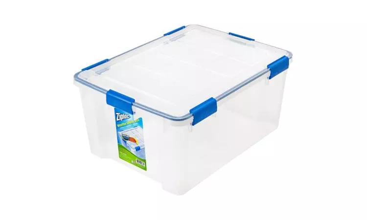 Ziploc WeatherShield Storage Box, Clear, 60 Qt./15 Gal.  - Primary Image