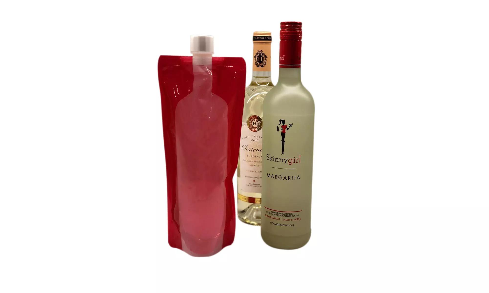  Waloo Wine on The Run Reusable & Foldable Wine Flask 