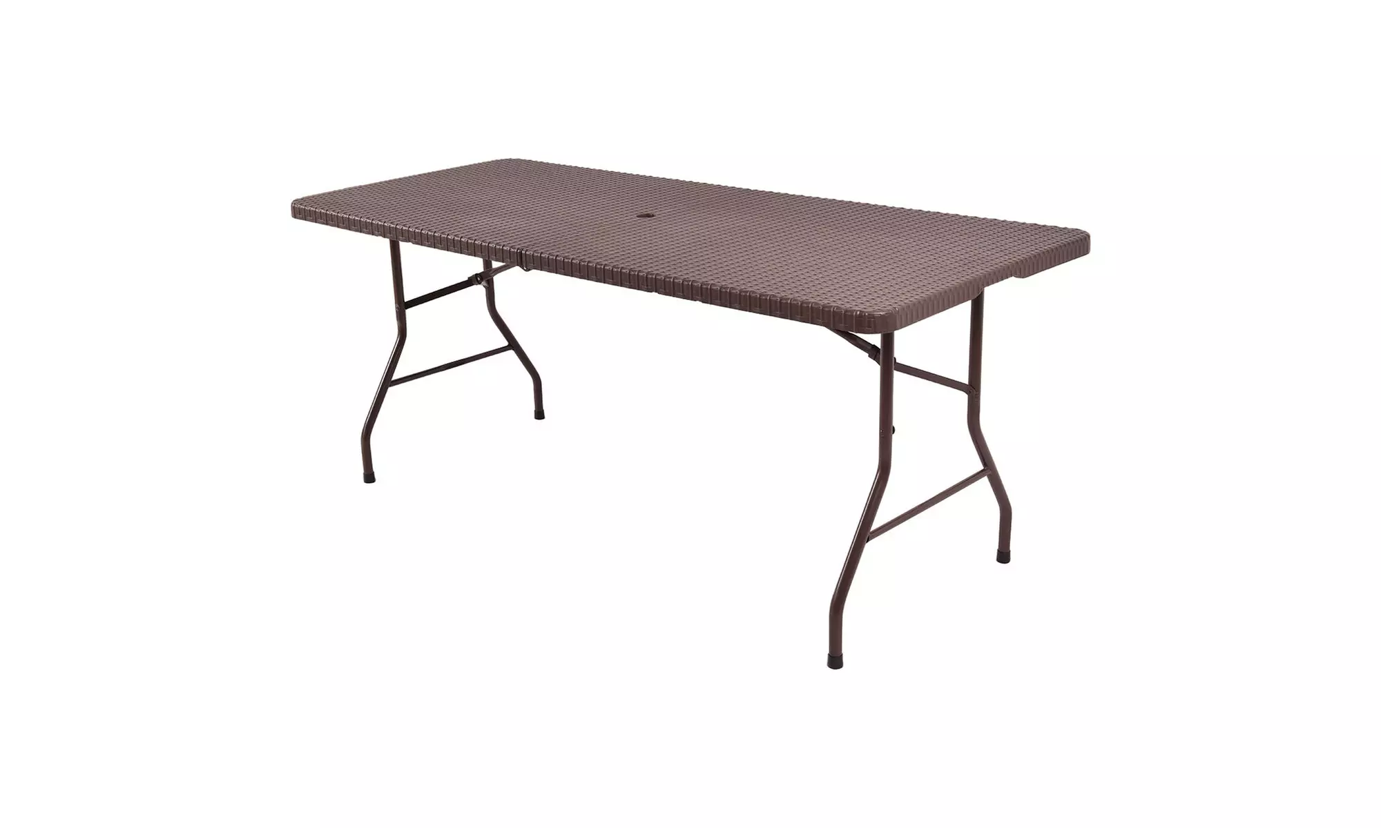 6' Folding Table Rattan Portable Indoor Outdoor Picnic Party Dining Camping