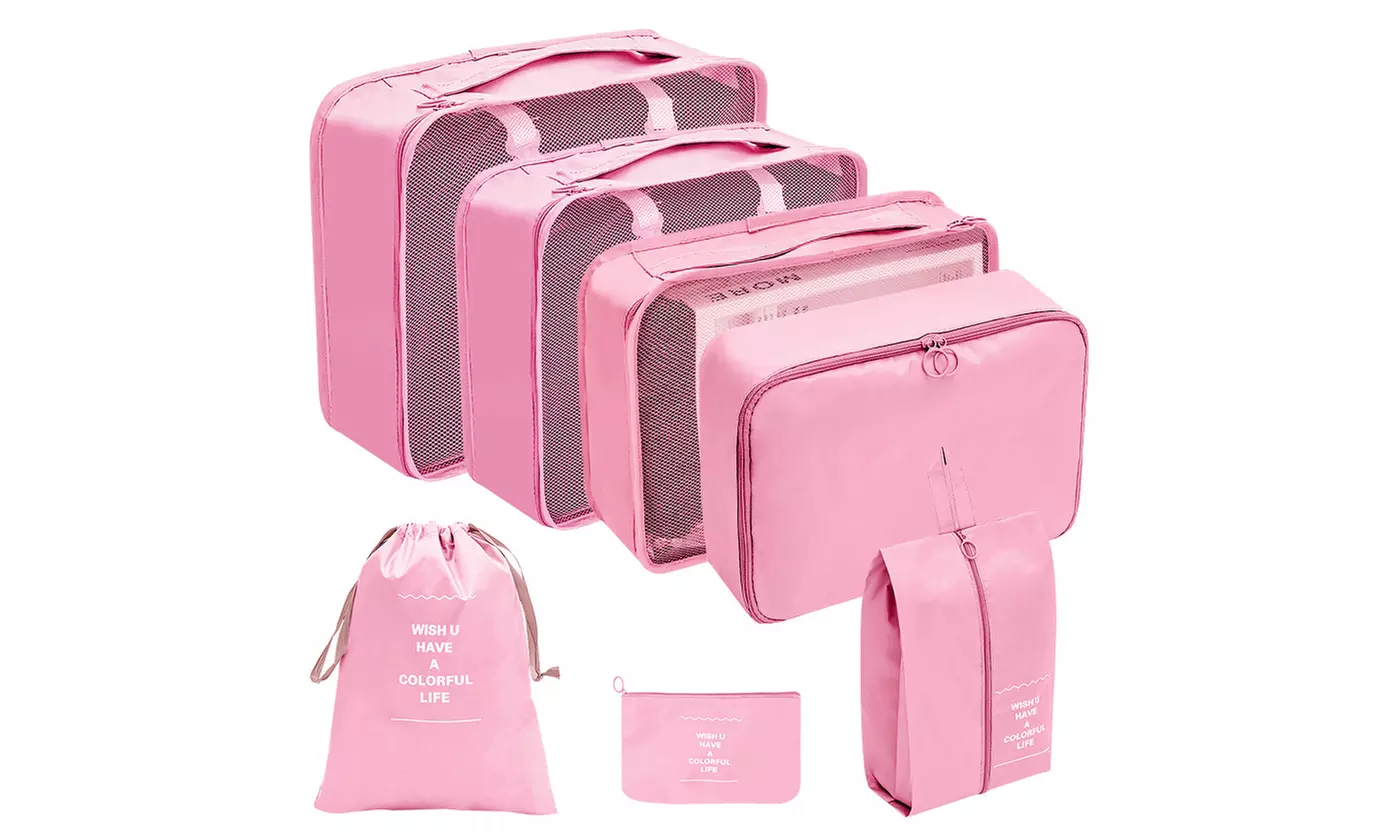 8 Pieces ItBelongs2U Luggage Packing Cubes Travel Accessories Organizers Set