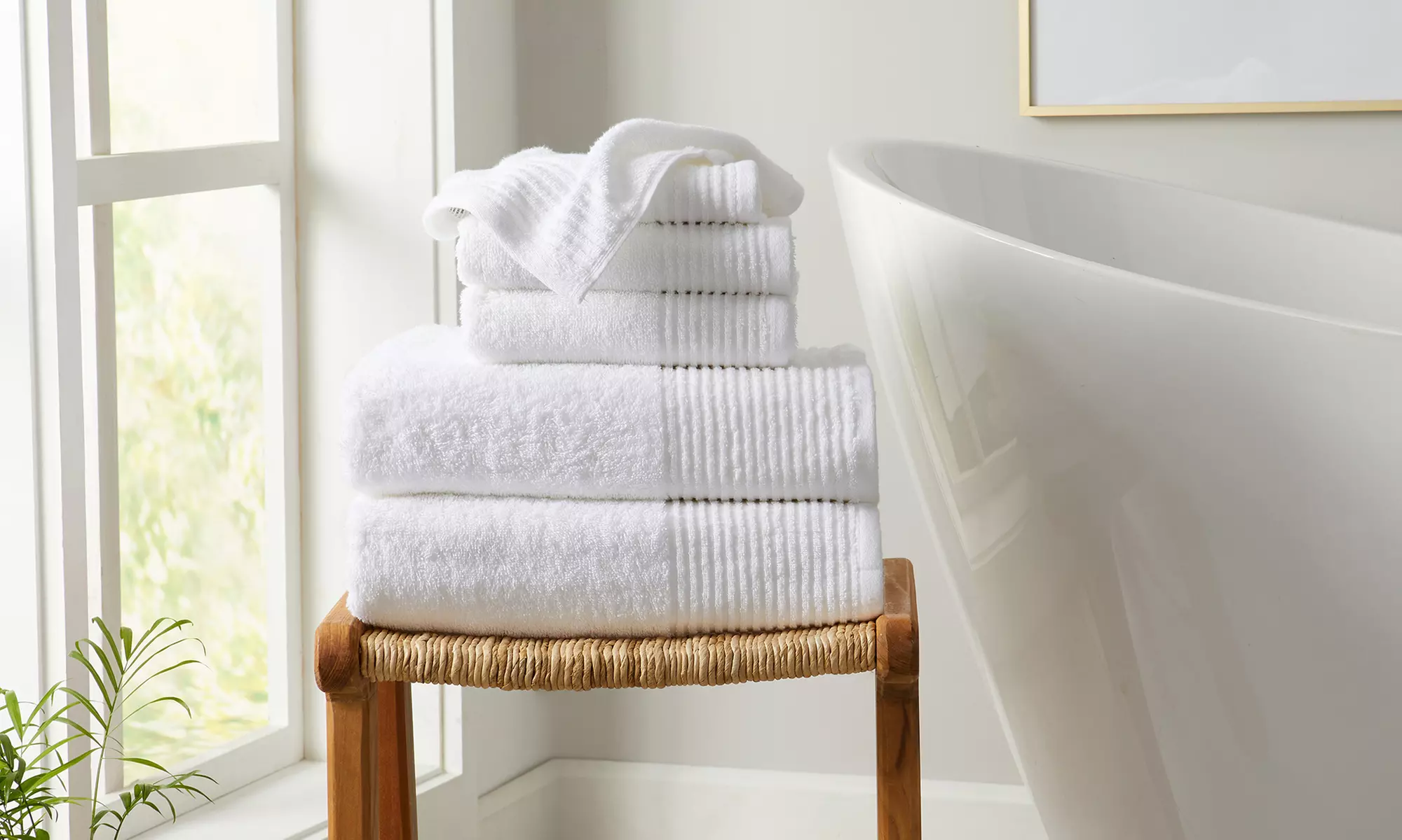 FreshFolds Featherspun Cotton Soft Bath Towel Collection
