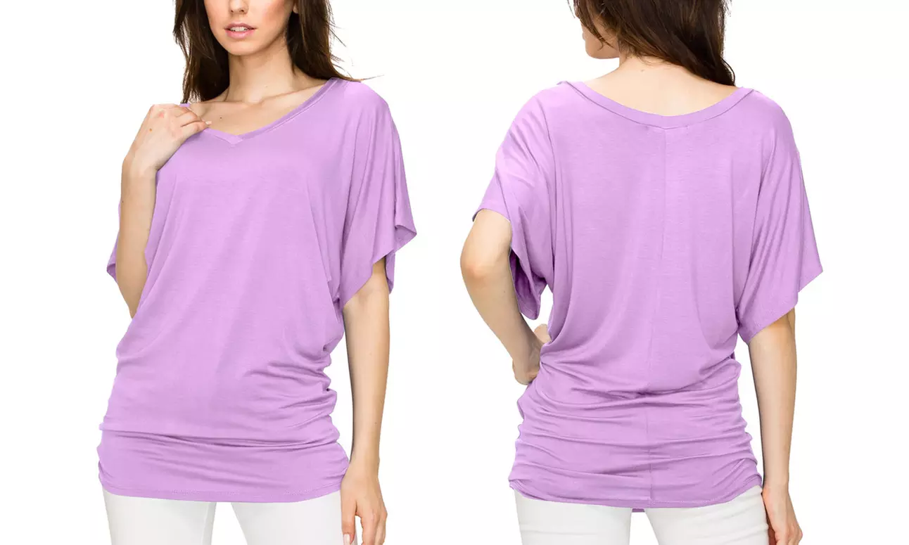 Women's Dolman Top S-3X  by Made by Johnny Plus Size 