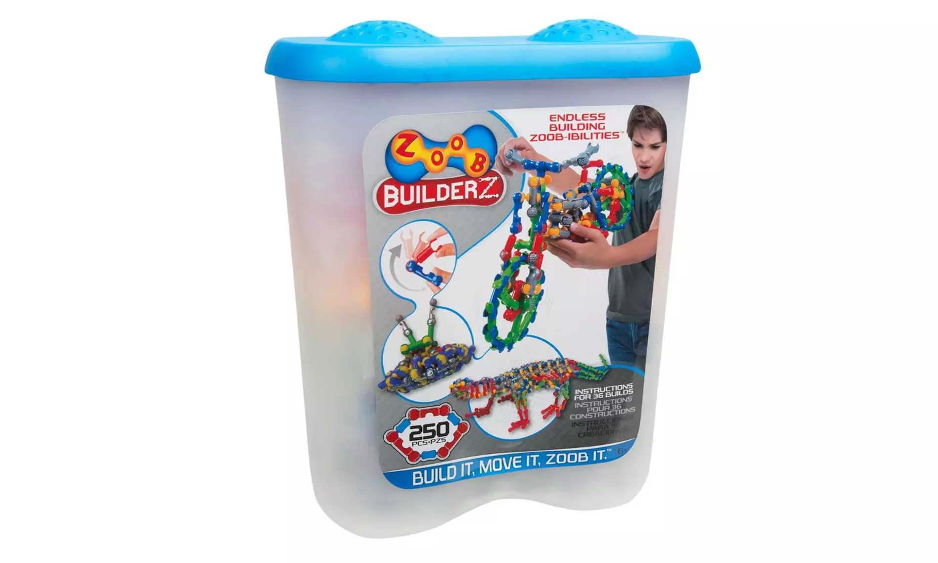Infinitoy Inf11250 Zoob Construction Set 250 Pieces - Primary Image