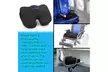 Plixio Memory Foam Seat Cushion - Chair Pillow for Sciatica, Coccyx - Second Medium