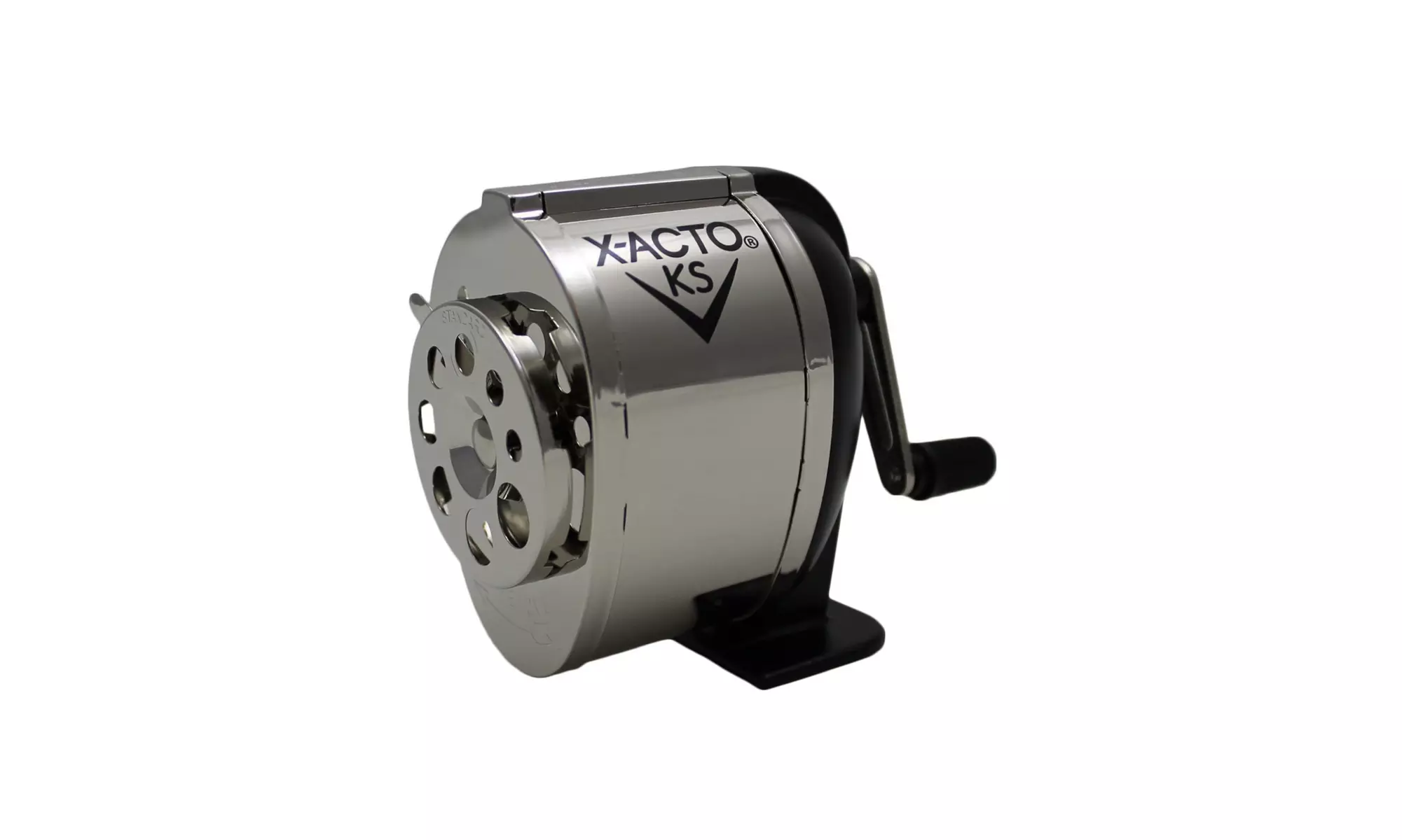 X-Acto 1031 KS Wall Mount Manual Pencil Sharpener (Silver/Black) - Primary Image