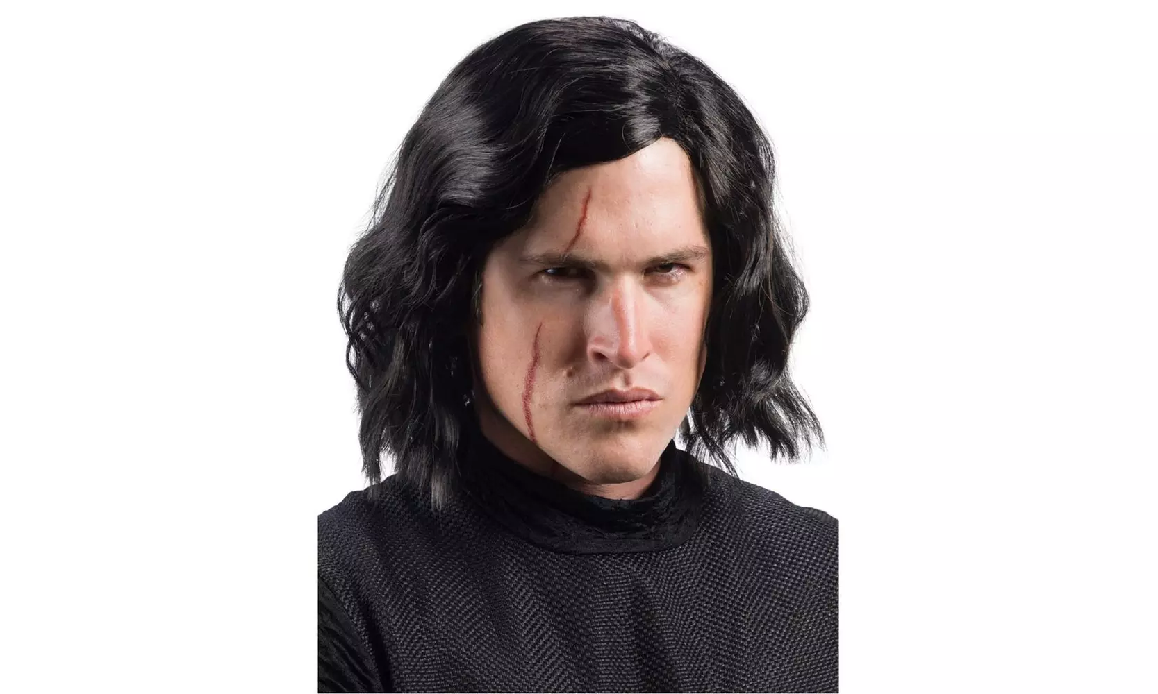 Rubies Star Wars Episode The Last Jedi Adult Kylo Ren Wig with Scar Tattoo - Second Medium