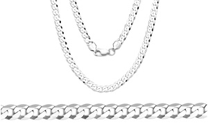 Curb Chain in Sterling Silver