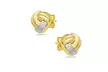 14K Solid gold Love Knot stud earrings - Second Medium
