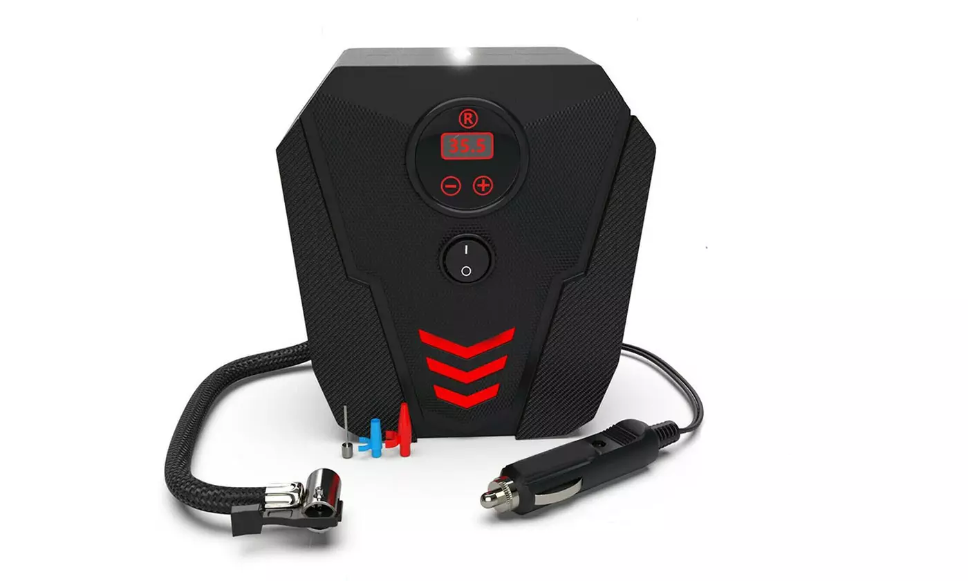 Car Air Tire Pump Inflator Compressor Digital Electric Auto Portable 150PSI 12V - Primary Image