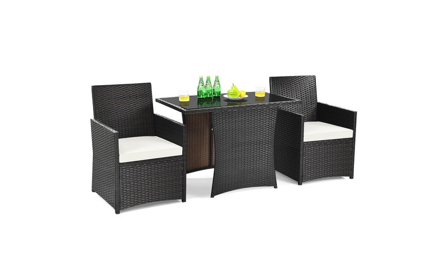 Up To 56% Off On Costway 3PCS Patio Rattan Fur... | Groupon Goods