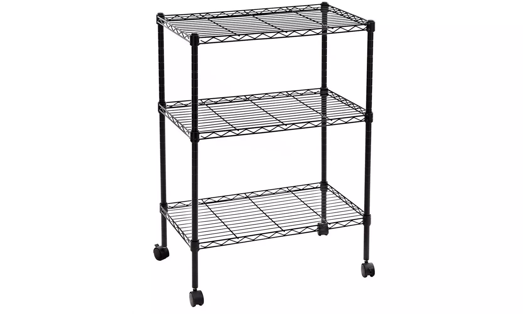 3/4/5-Tier Commercial Chrome Shelving Rack Adjustable Shelf Storage