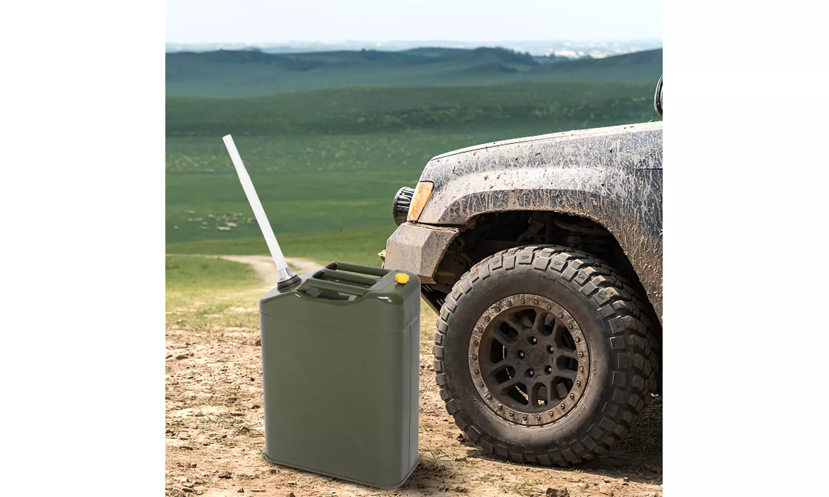 EU Style 20L 0.6mm Cold Rolled Steel Jerry Can