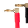 Image 4: Monoprice 10 Pair Right Angle 24k Gold Plated Banana Speaker Wire Cable Screw
