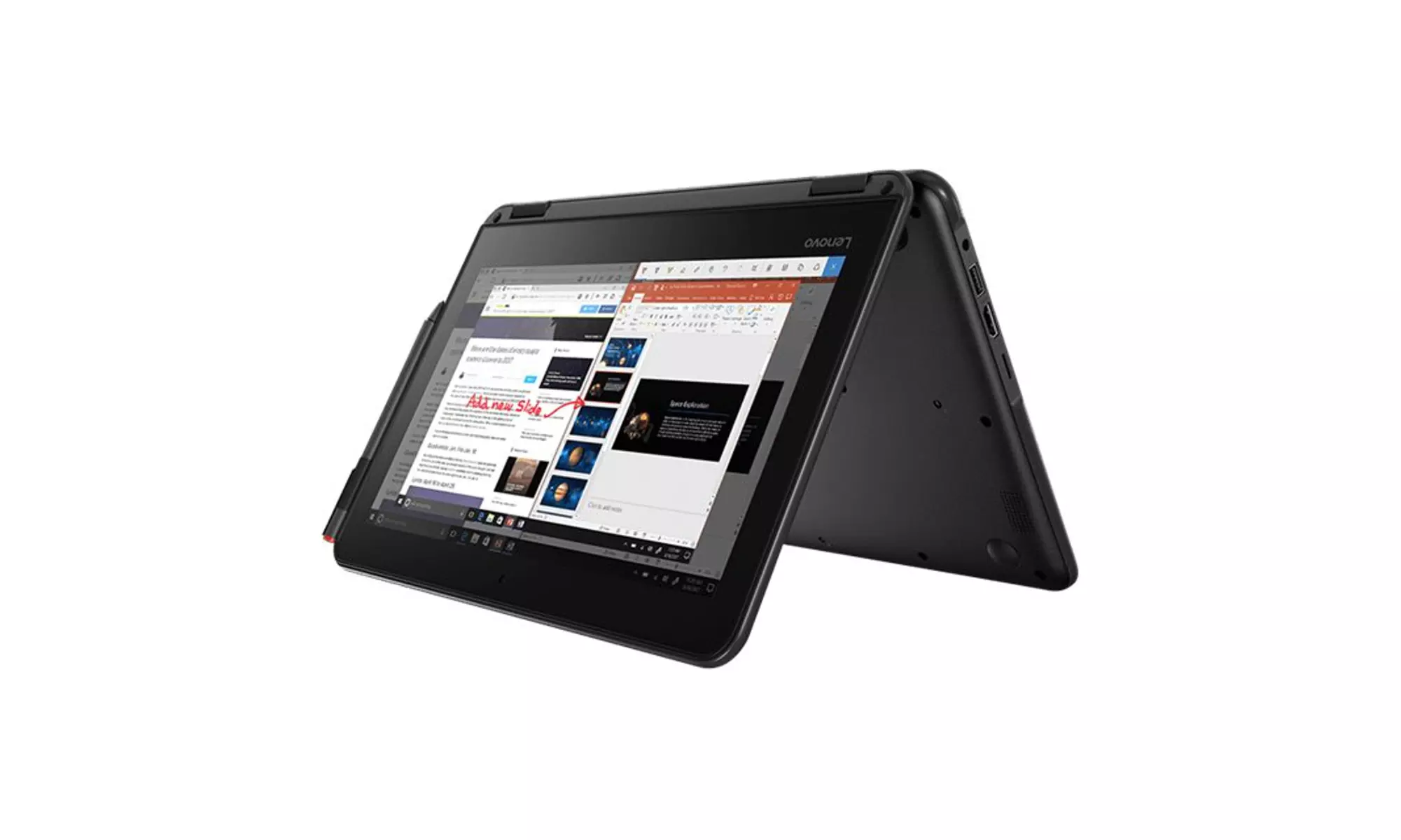 Lenovo 300E 1st Gen - 11.6" Celeron N3450 4GB 128GB SSD Windows (Scratch & Dent) - Primary Image