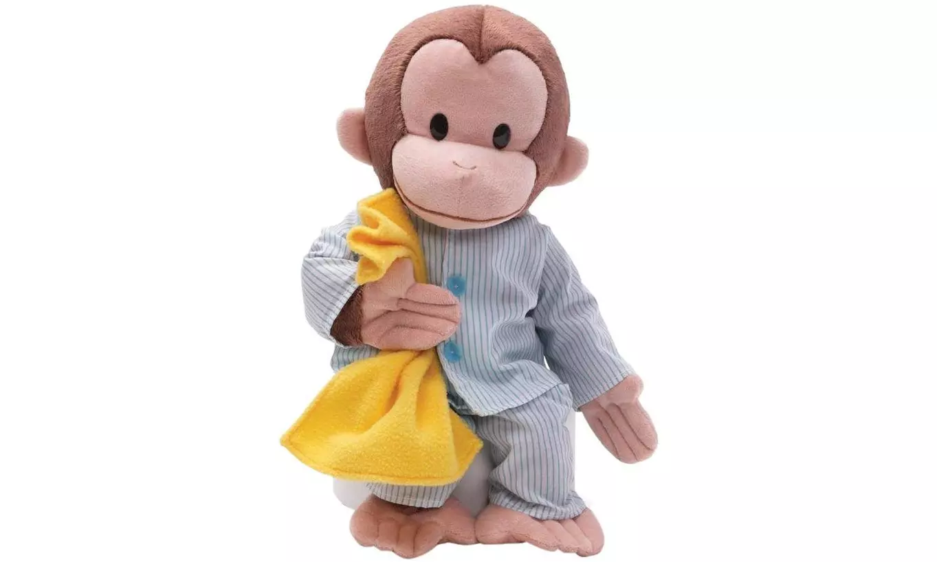 GUND Curious George Pajamas Monkey Stuffed Animal Plush, 16" - Primary Image