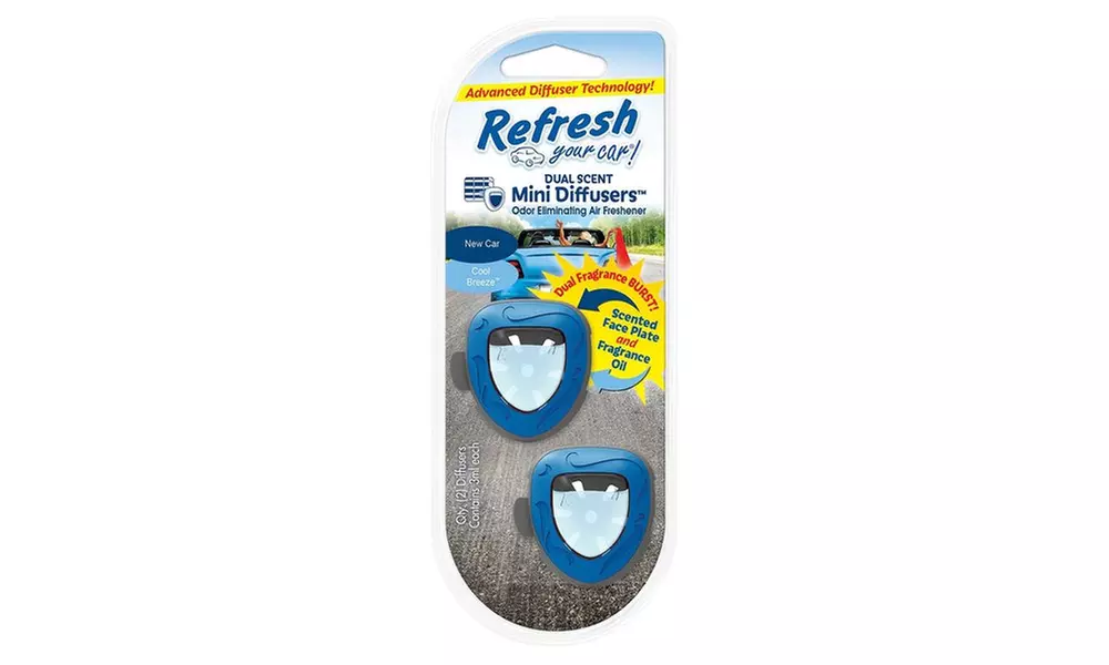 Refresh Scented Oil Interior Car Diffuser (4-Pack)