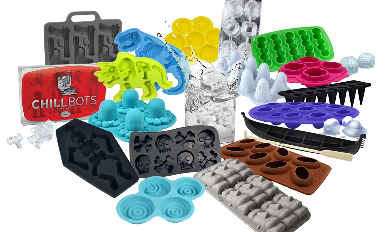 Fred & Friends Themed Silicone Ice Tray. Multiple Options Available. - Primary Image