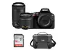 Nikon D3500 DSLR Camera with 18-55mm VR and 70-300mm Lenses with Case and Bundle - Second Medium