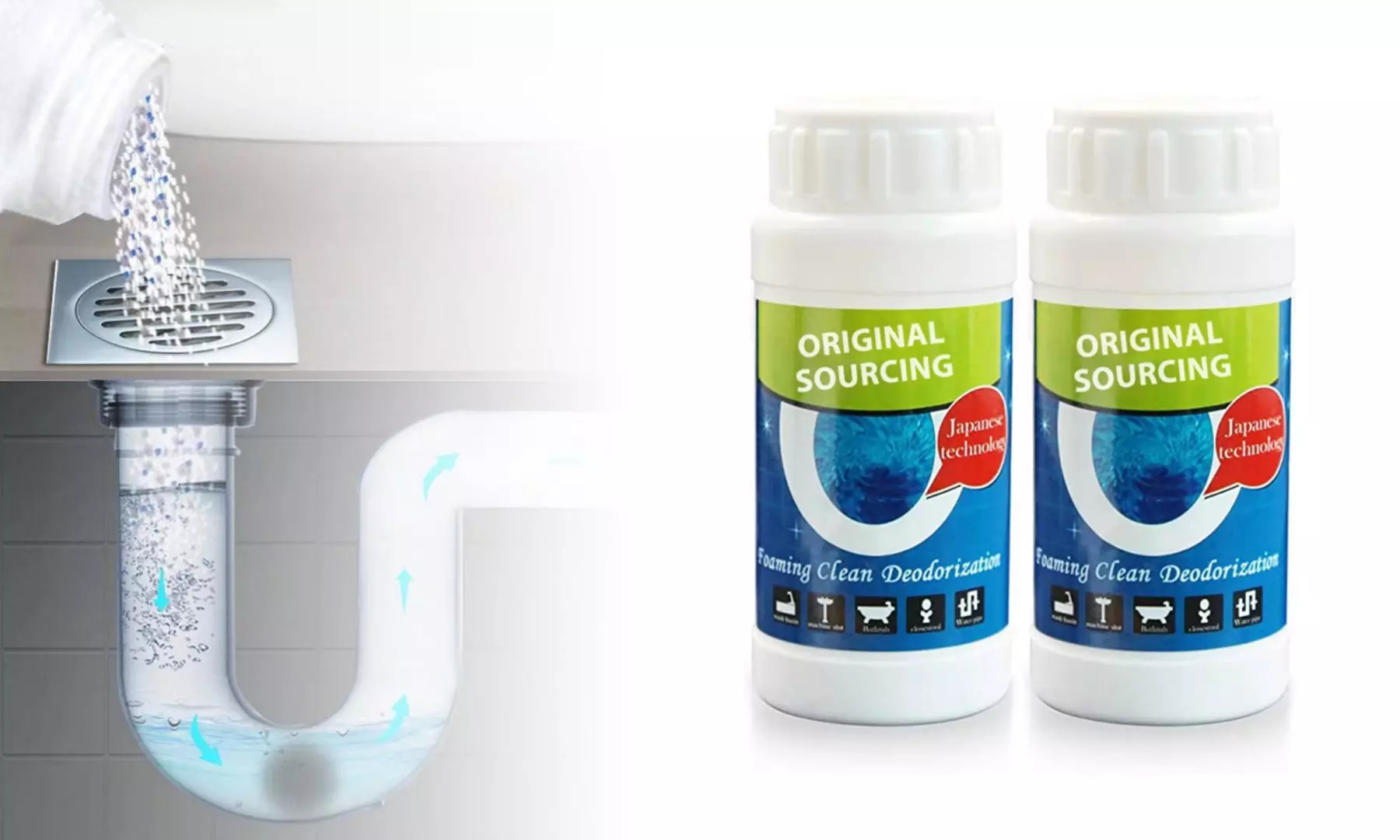 Pipe Dredge Pipe Dredge Deodorant Powerful Sink and Drain Cleaner Powder Agent - Primary Image