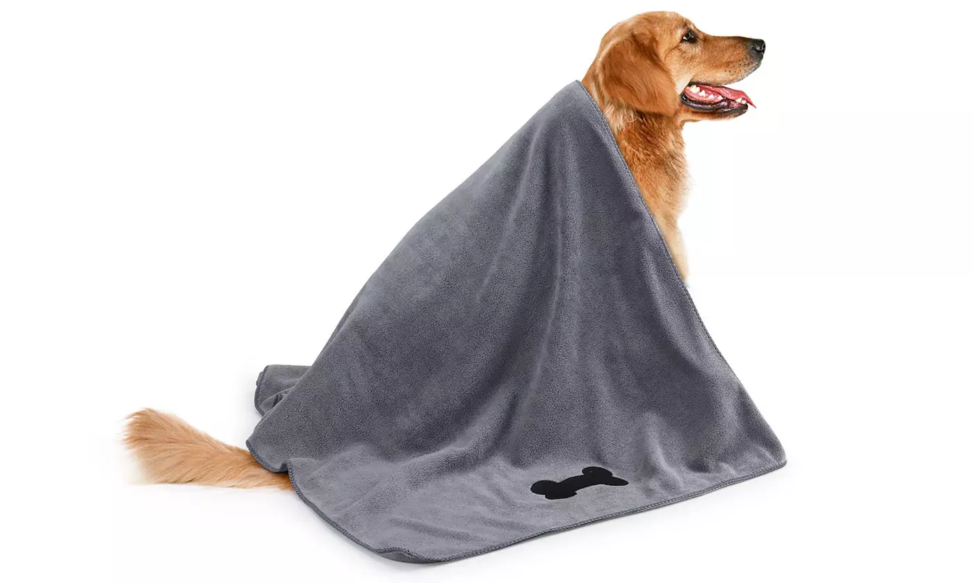 Highly Absorbent Fast-Drying Microfiber Pet Grooming Towel  - Primary Image