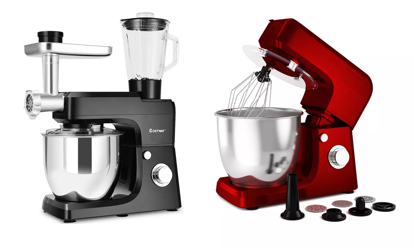 Multifunction Stand Mixer Blender Meat Grinder Sausage Maker W/ Bowl - Primary Image