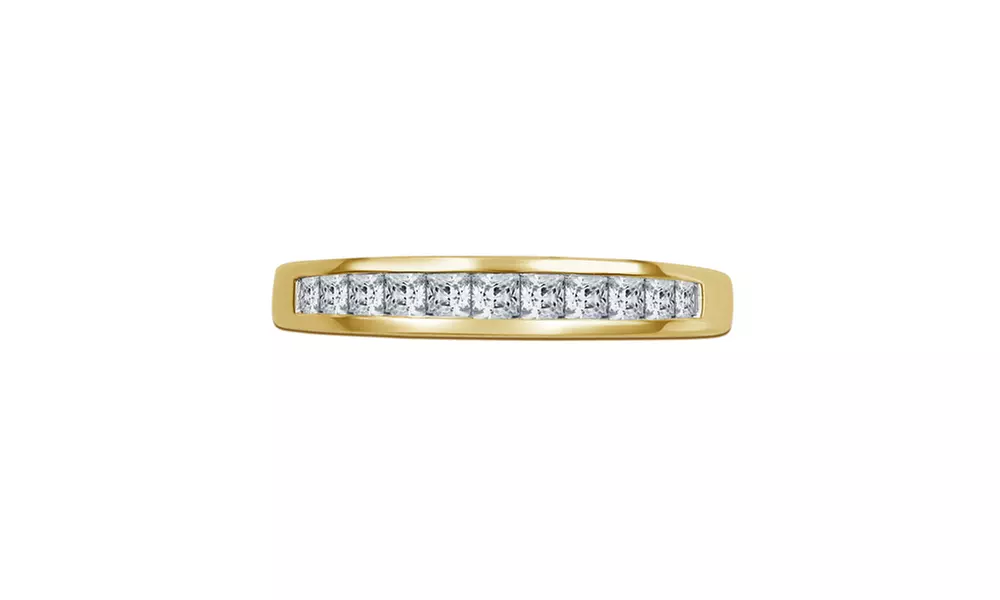 0.75 Cttw Princess Diamond channel Band in 10K Gold-KR11450FY5 - Second Medium