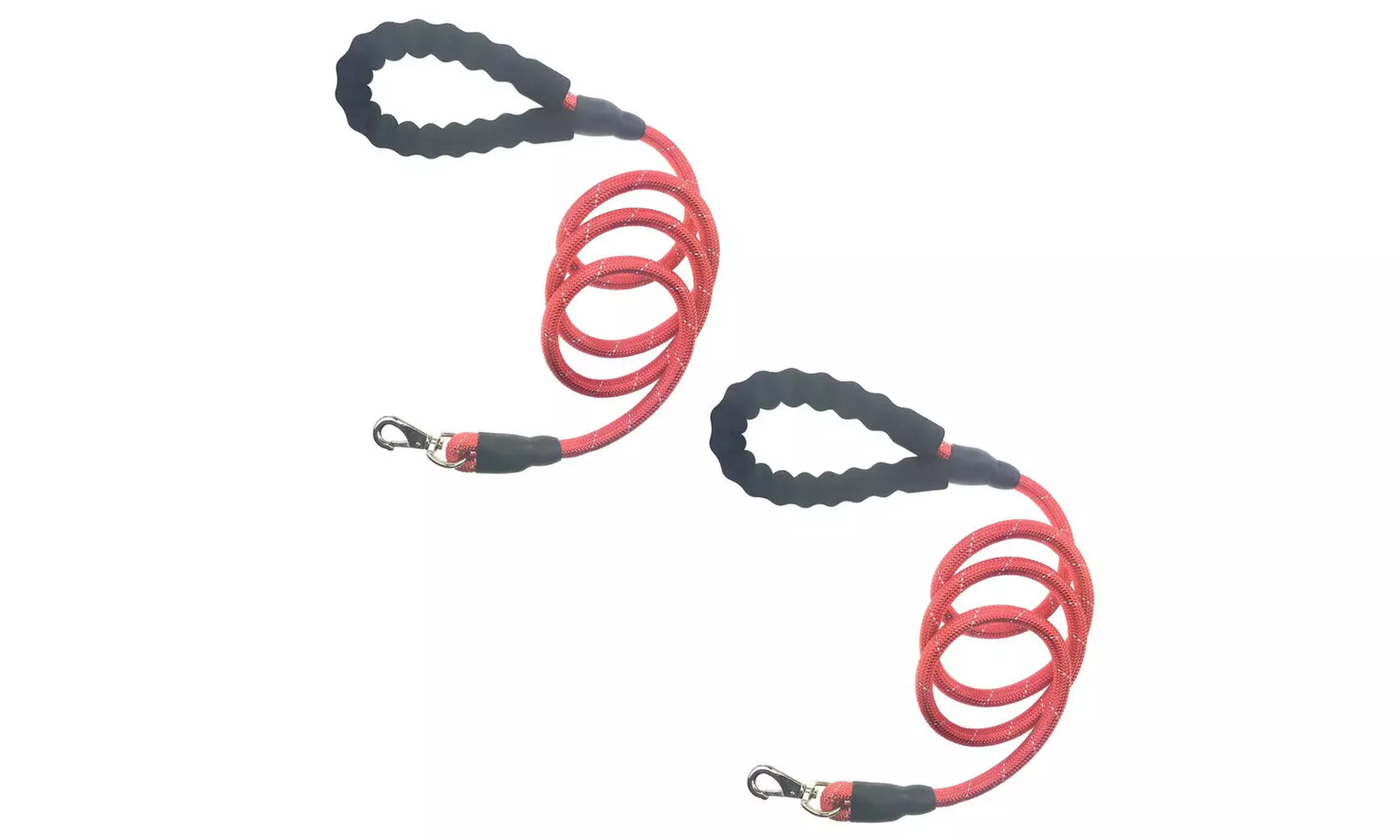 US 2-4 Pcs Heavy Duty Dog Leash Reflective Nylon Comfortable Soft Padded Handle