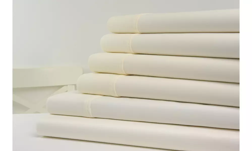 Kathy Ireland Gallery 1200 Thread Count Cotton Rich 6 Piece Sheet Sets
