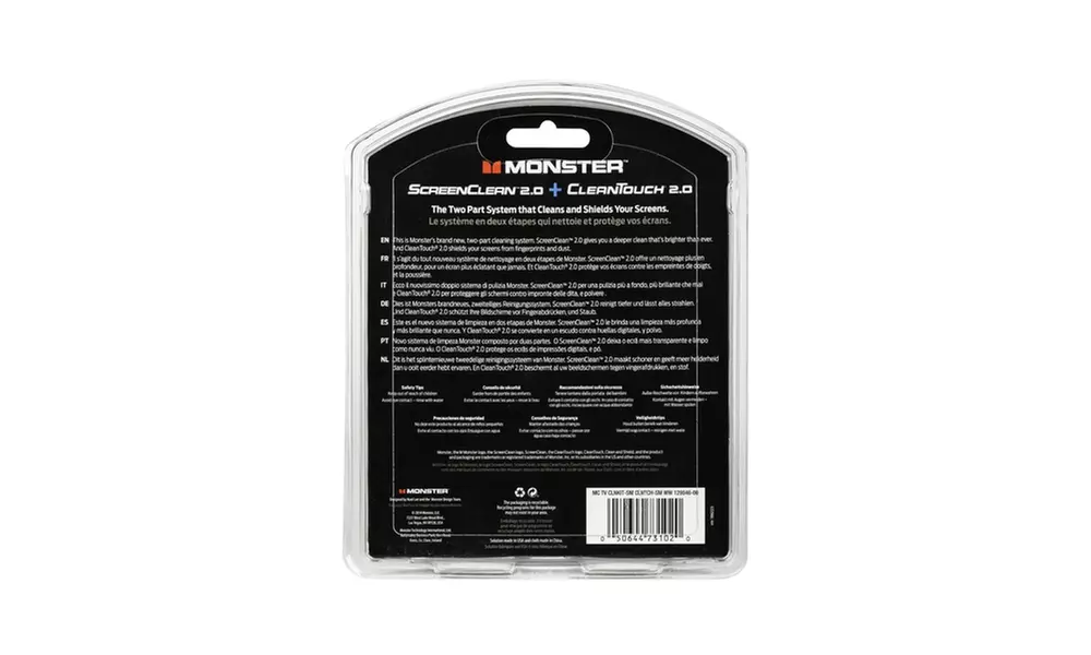 Monster ScreenClean 2.0 and CleanTouch 2.0 Clean and Shield System - Second Medium