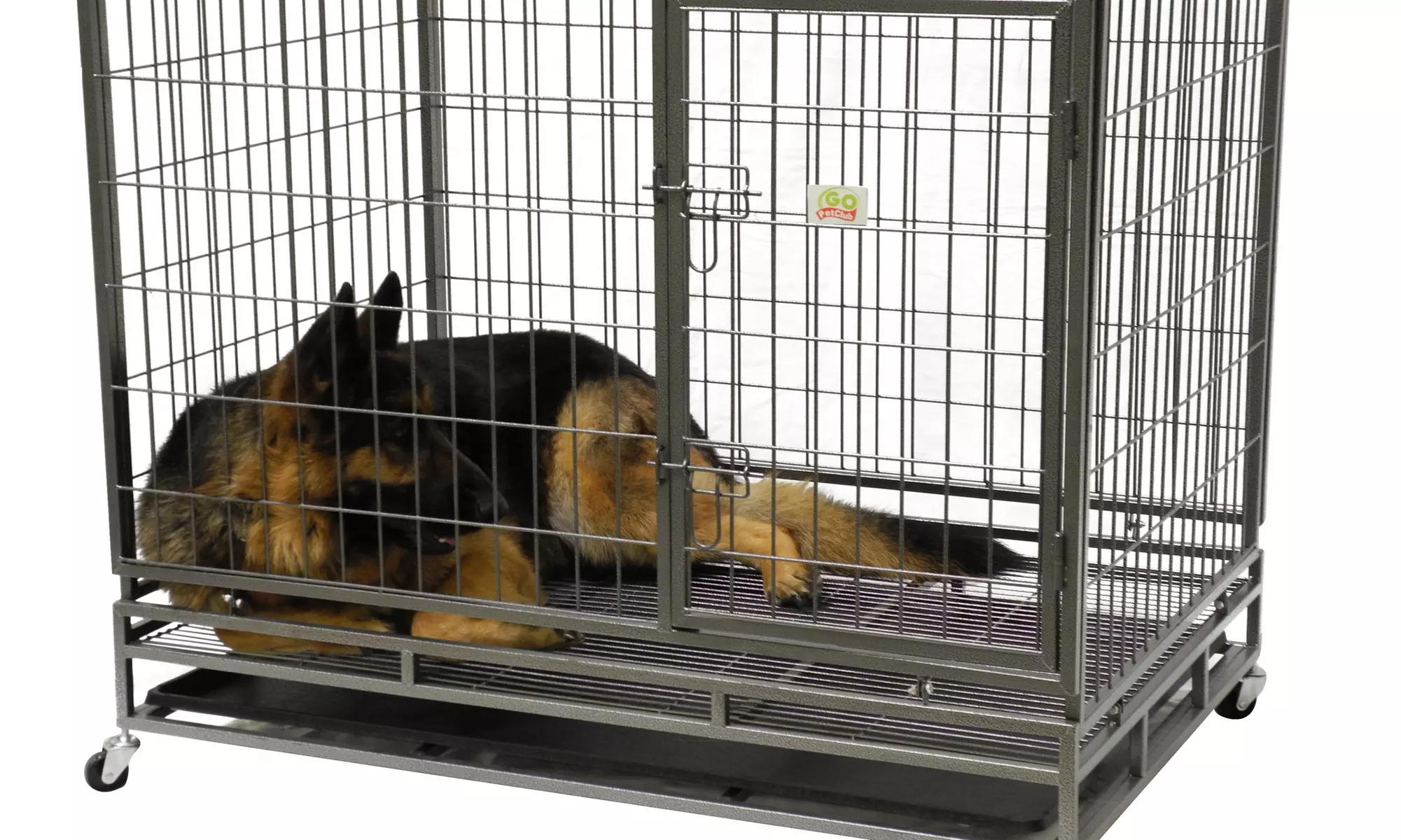 GoPetClub Heavy Duty Steel Crate - Second Medium