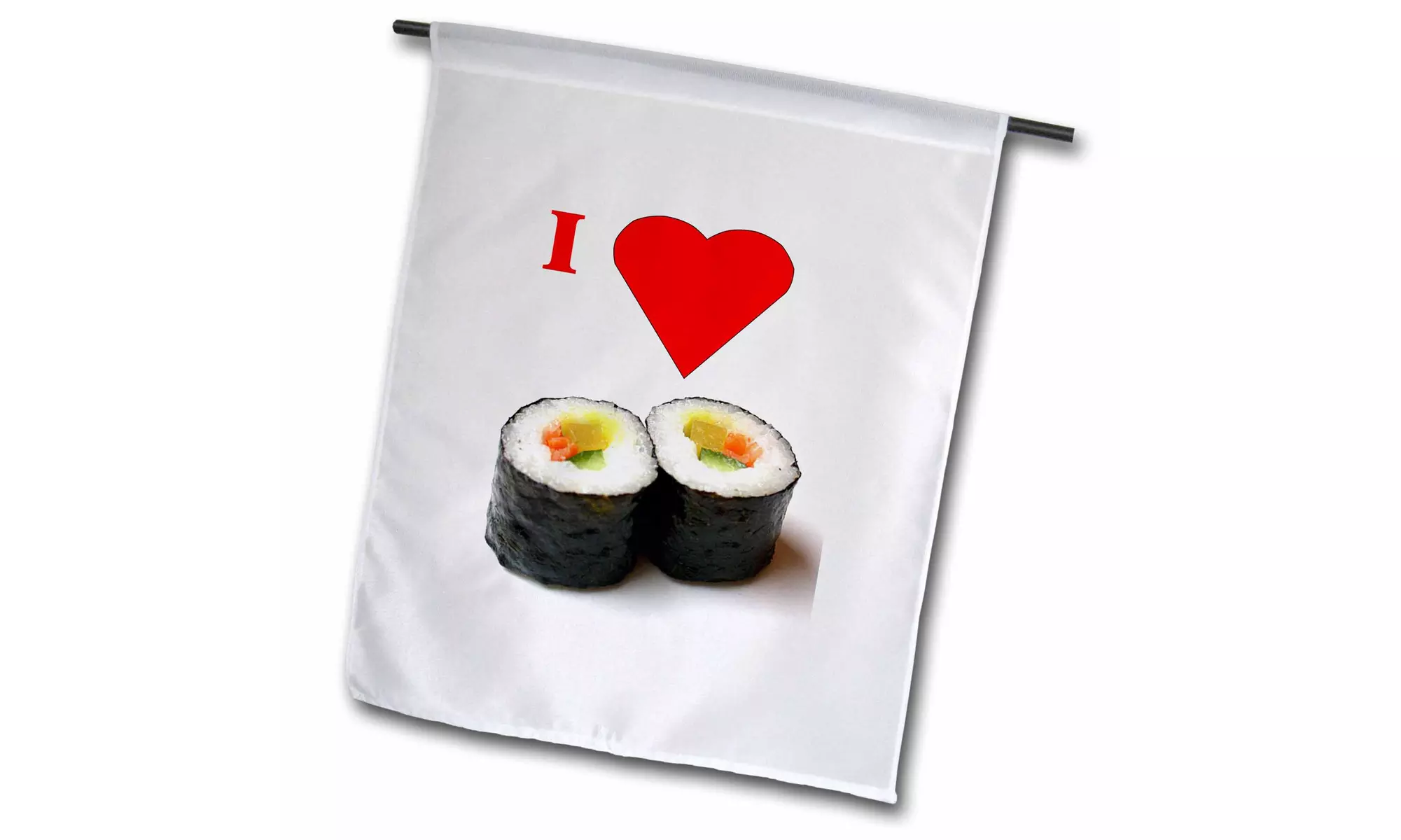  Garden Flag I love Sushi - 12 by 18-inches  - Primary Image