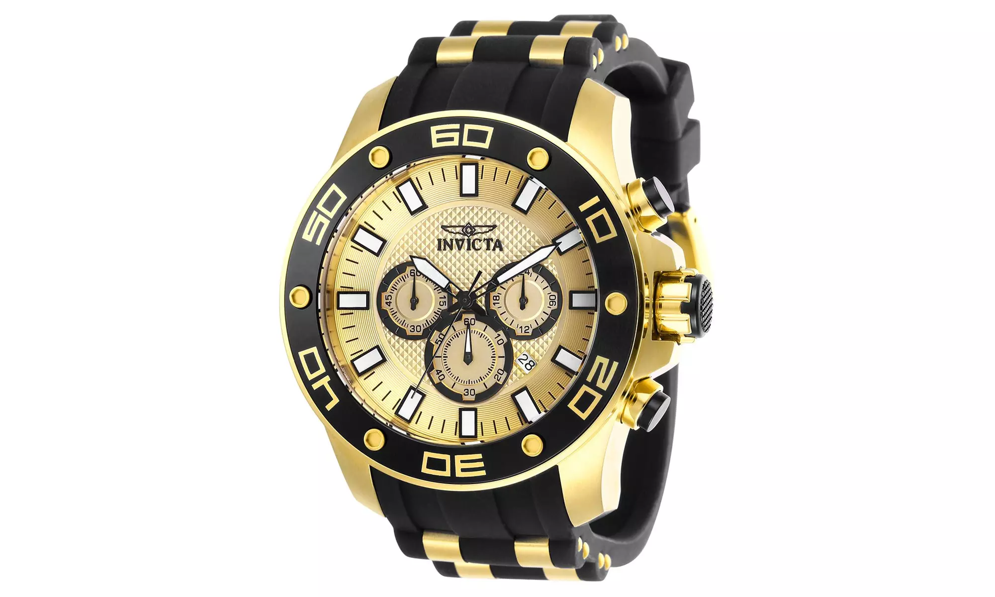 Invicta Men's 26088 Pro Diver Quartz Chronograph Gold Dial Watch - Primary Image