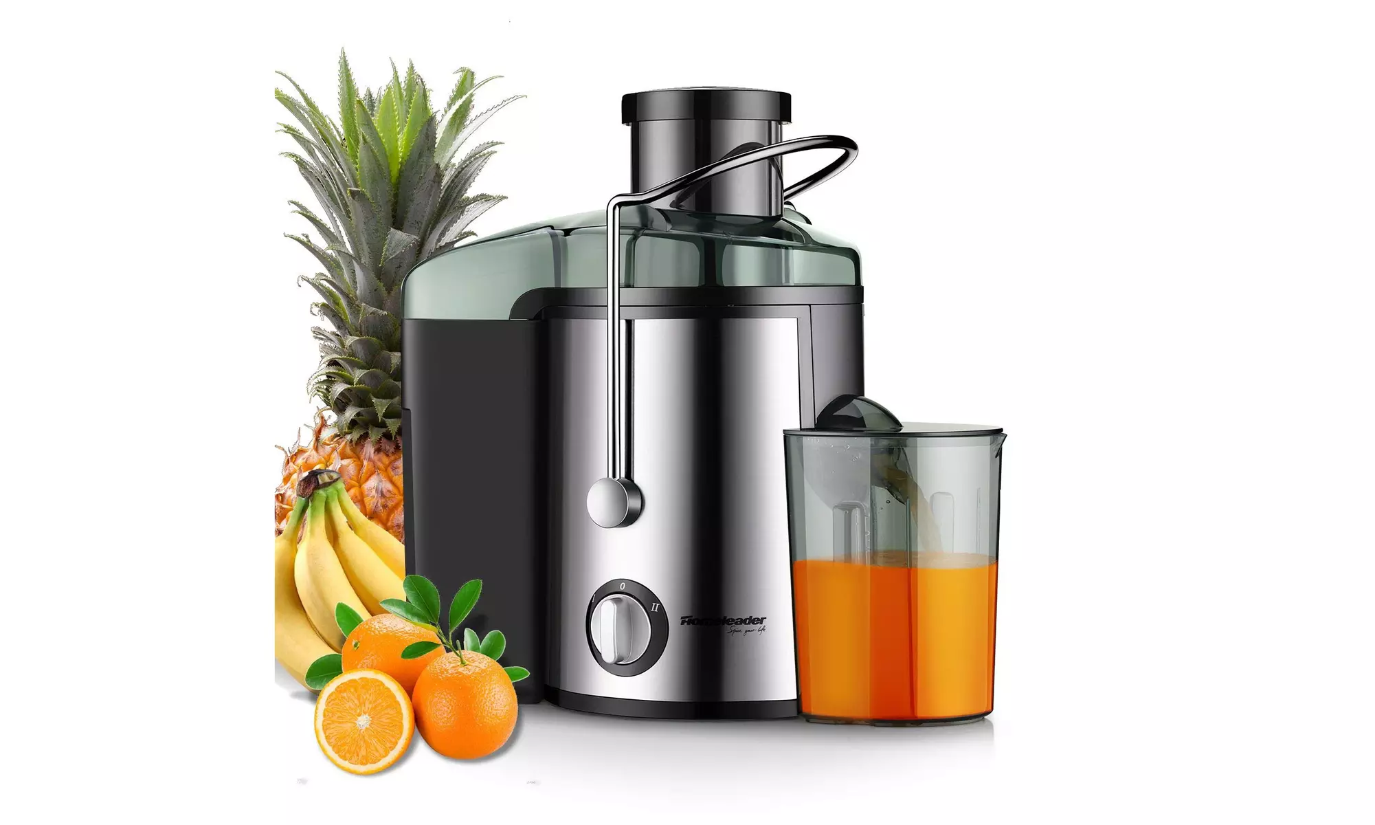 Homeleader Wide Caliber 3 "Stainless Steel Centrifugal Juicer without BPA - Primary Image