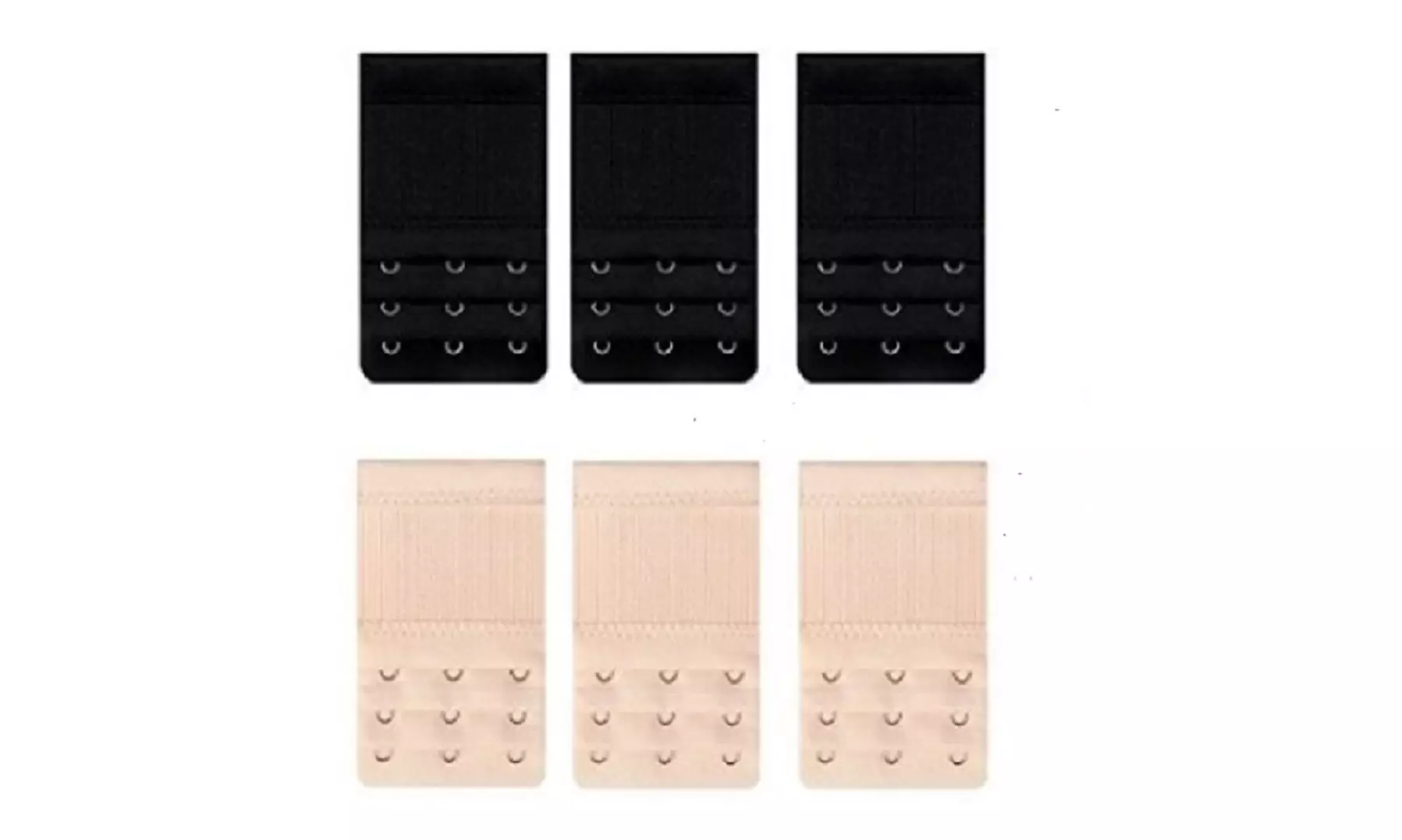 6 Pcs Adjustable Bra Buckle Extender Bra Extension Underwear Strap 2/3/4 Hooks