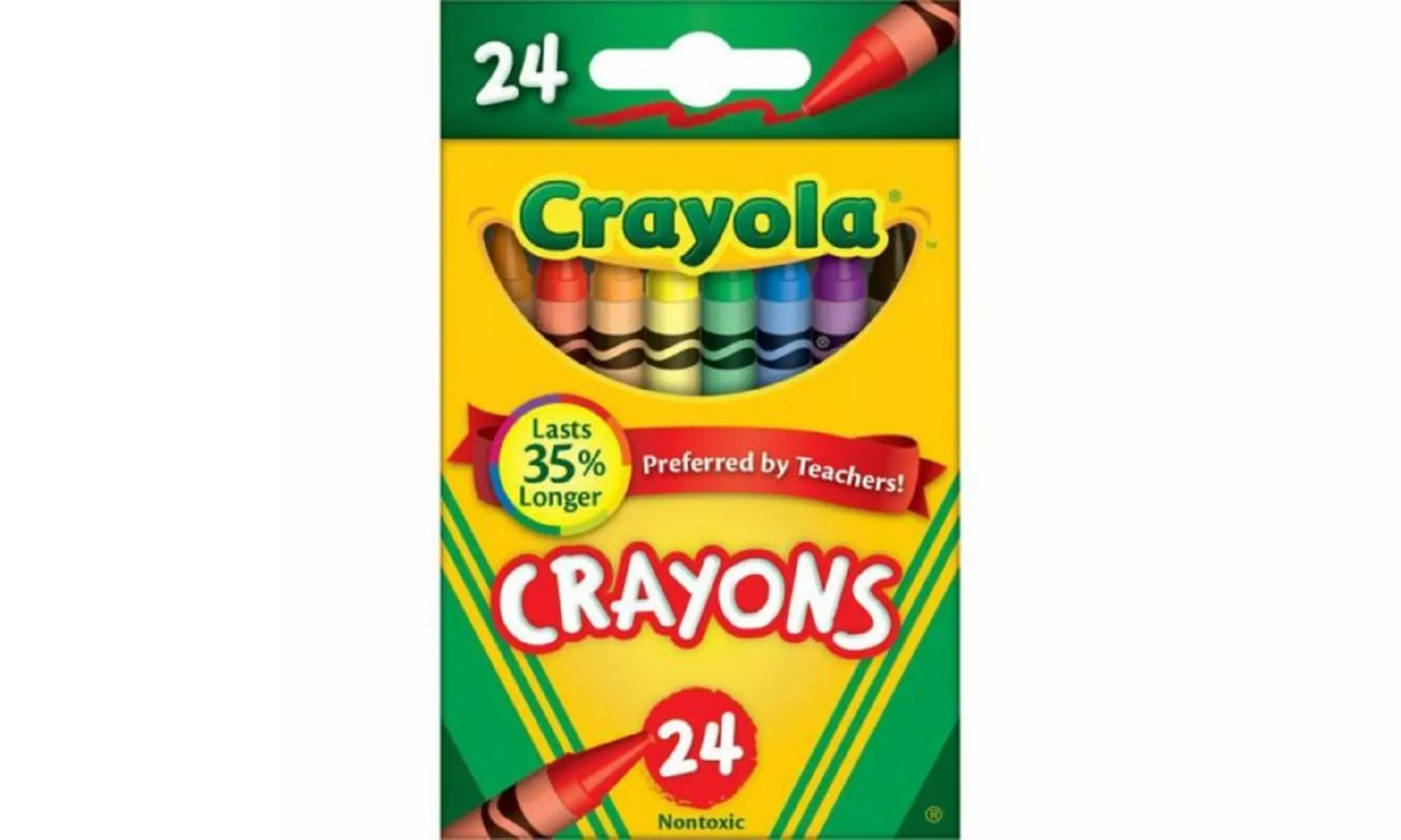 Crayola Classic Color Crayons, Assorted, 24/Pack (CL52-3024), NEW - Primary Image