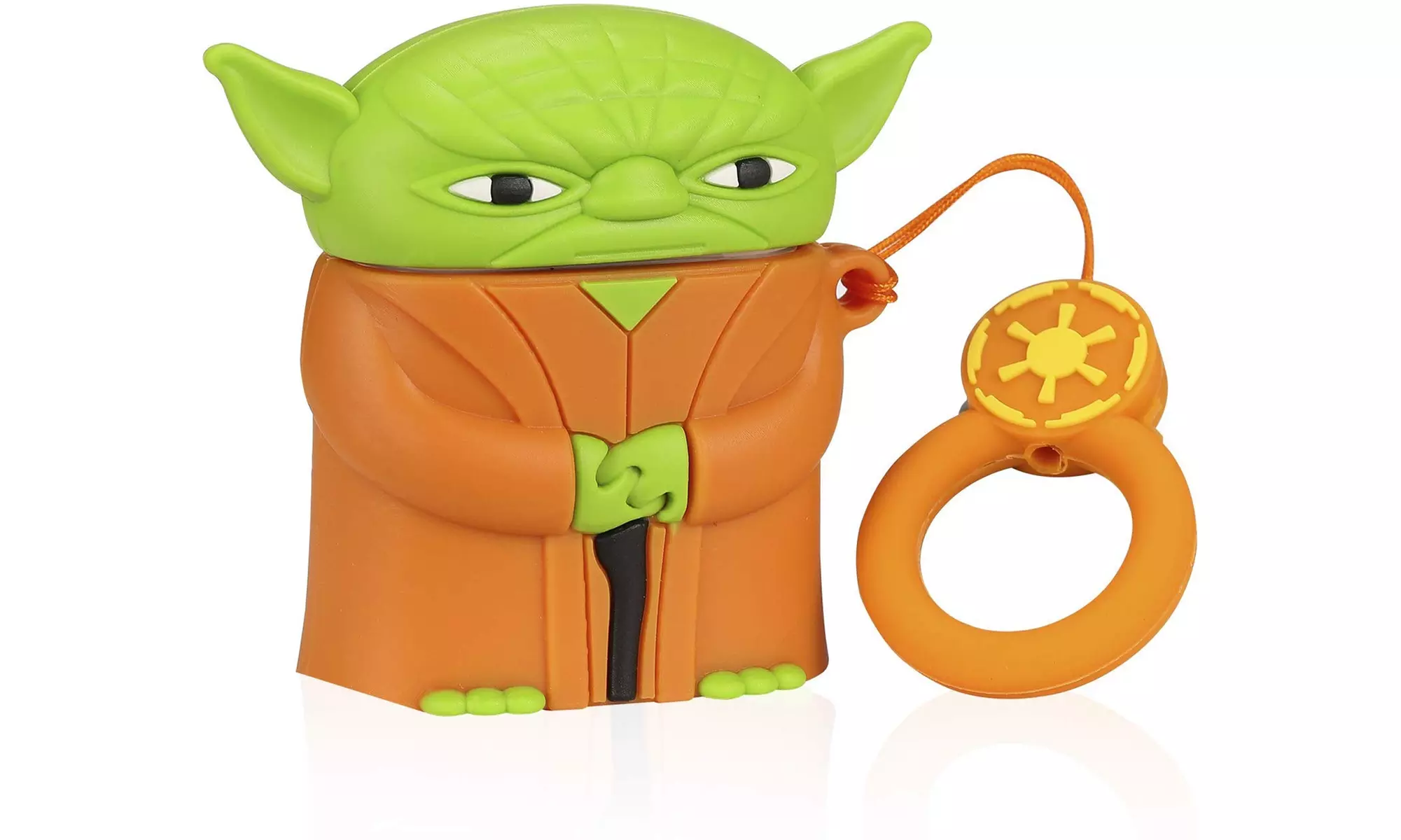 Star Wars 3D YODA Cartoon Silicone Case Compatible Cover With Apple Airpod  - Primary Image