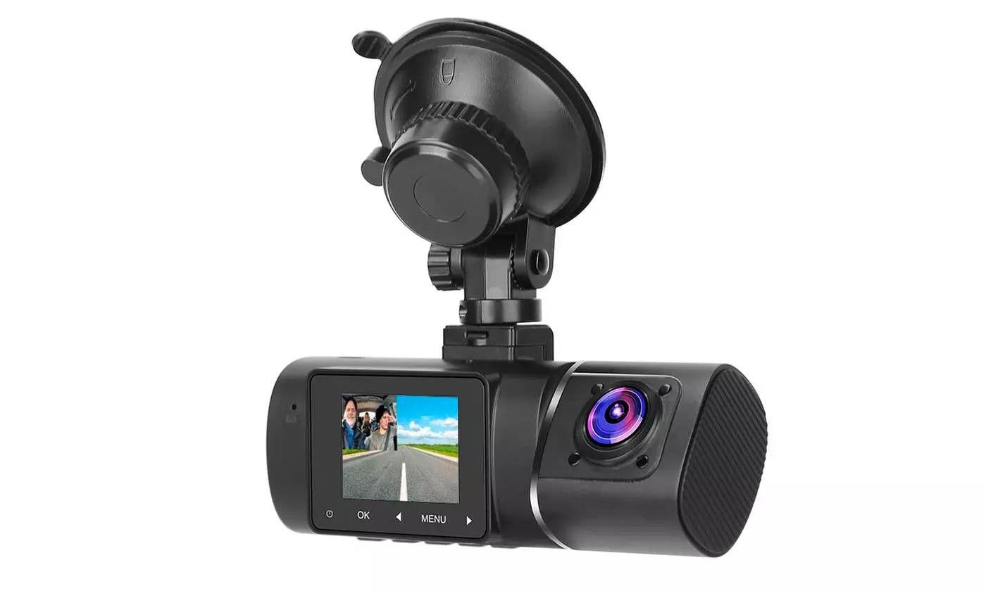 iMounTEK 1080P Dual Lens Front & Inside Dash Cam Car DVR Camera w/ Night Vision - Primary Image