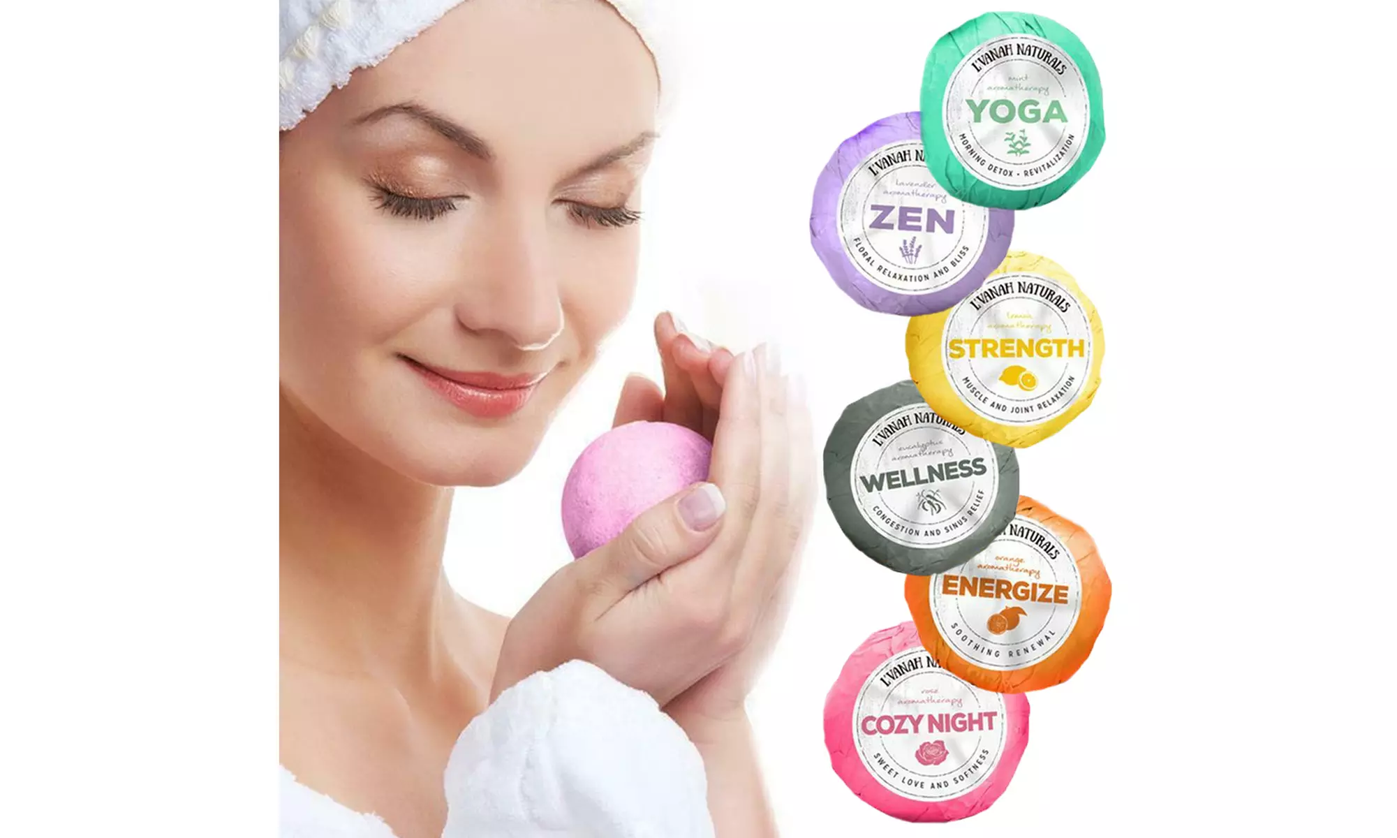 Alayna Essential Oil Fragrant Bath Bombs (6 Pack) - Primary Image
