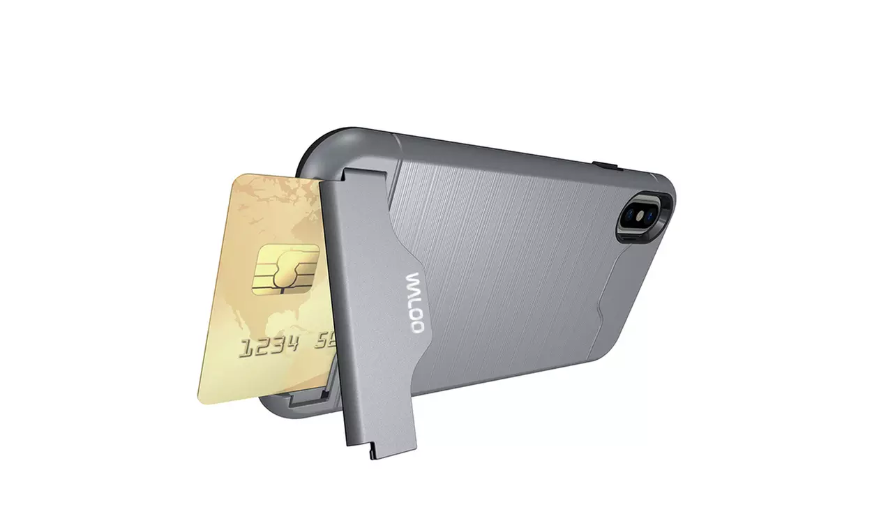 Waloo Brushed Kickstand Case for iPhones 